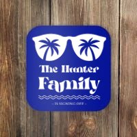 Hunter Family Vacation Matching Family Group Gift Coaster