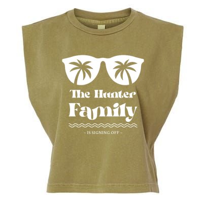 Hunter Family Vacation Matching Family Group Gift Garment-Dyed Women's Muscle Tee