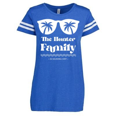 Hunter Family Vacation Matching Family Group Gift Enza Ladies Jersey Football T-Shirt