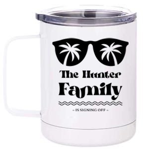 Hunter Family Vacation Matching Family Group Gift 12 oz Stainless Steel Tumbler Cup