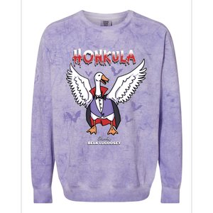 Honkula Funny Vampire Halloween Goose Meme Honkus Ponkus Colorblast Crewneck Sweatshirt