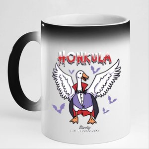 Honkula Funny Vampire Halloween Goose Meme Honkus Ponkus 11oz Black Color Changing Mug