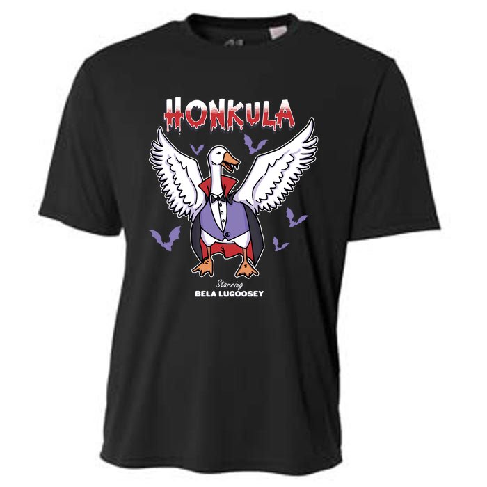 Honkula Funny Vampire Halloween Goose Meme Honkus Ponkus Cooling Performance Crew T-Shirt