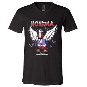 Honkula Funny Vampire Halloween Goose Meme Honkus Ponkus V-Neck T-Shirt