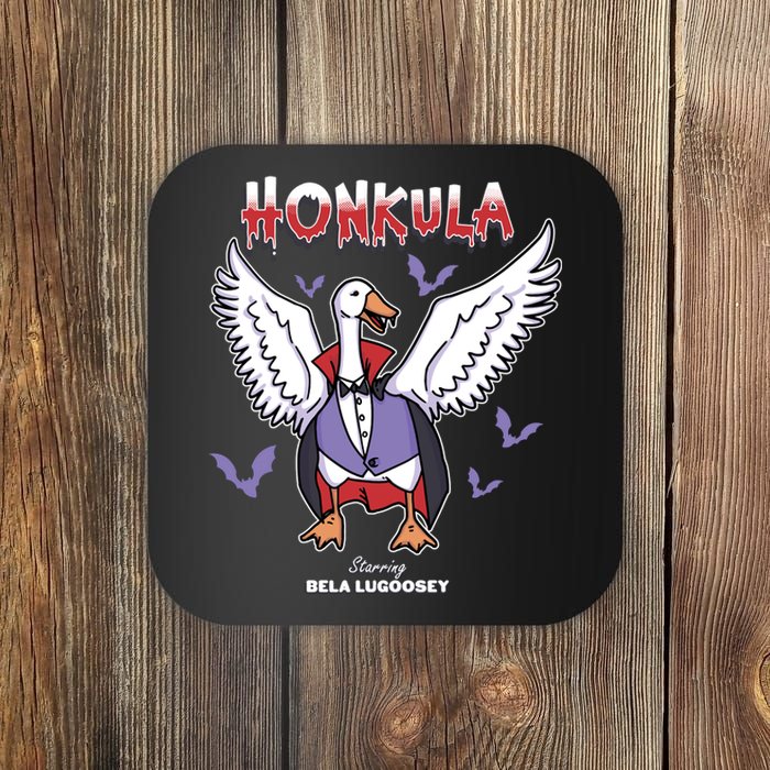 Honkula Funny Vampire Halloween Goose Meme Honkus Ponkus Coaster