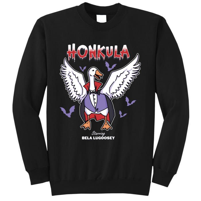 Honkula Funny Vampire Halloween Goose Meme Honkus Ponkus Tall Sweatshirt