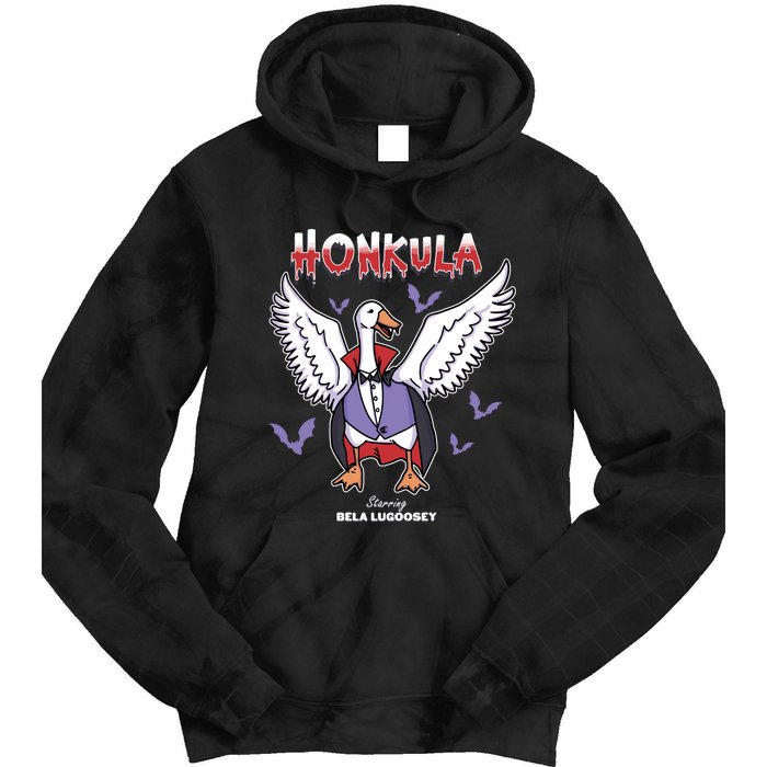 Honkula Funny Vampire Halloween Goose Meme Honkus Ponkus Tie Dye Hoodie