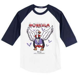 Honkula Funny Vampire Halloween Goose Meme Honkus Ponkus Baseball Sleeve Shirt