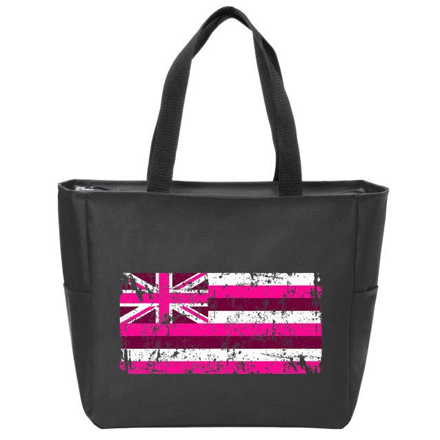 Hawaii Flag Vintage Hawaii Zip Tote Bag