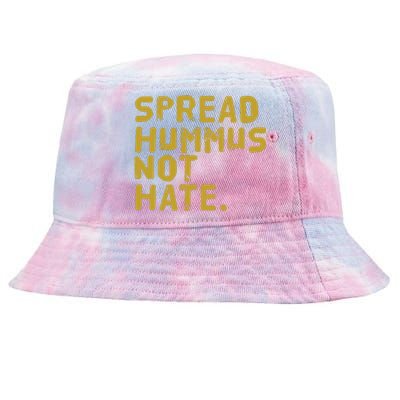 Hummus Funny Vegan Vegetarian Spread Hummus Tie-Dyed Bucket Hat