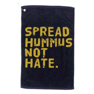 Hummus Funny Vegan Vegetarian Spread Hummus Platinum Collection Golf Towel