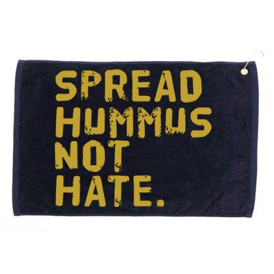 Hummus Funny Vegan Vegetarian Spread Hummus Grommeted Golf Towel