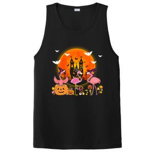 Happy Flamingoween Witch Pumpkin Mummy Flamingo Halloween Great Gift PosiCharge Competitor Tank