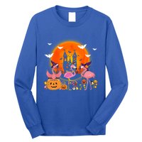 Happy Flamingoween Witch Pumpkin Mummy Flamingo Halloween Great Gift Long Sleeve Shirt