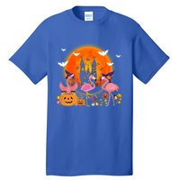 Happy Flamingoween Witch Pumpkin Mummy Flamingo Halloween Great Gift Tall T-Shirt