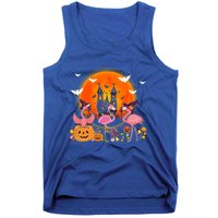 Happy Flamingoween Witch Pumpkin Mummy Flamingo Halloween Great Gift Tank Top