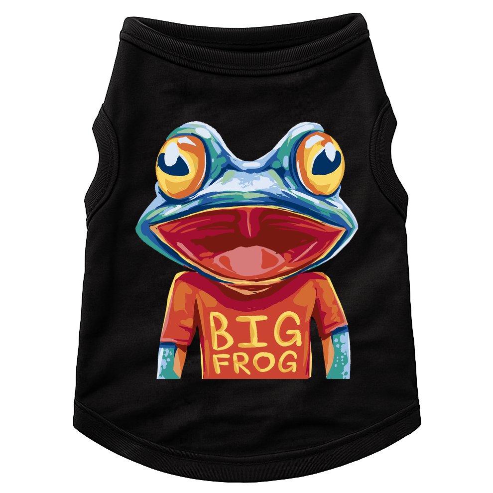 Happy Frog With Big Eyes Doggie Tank