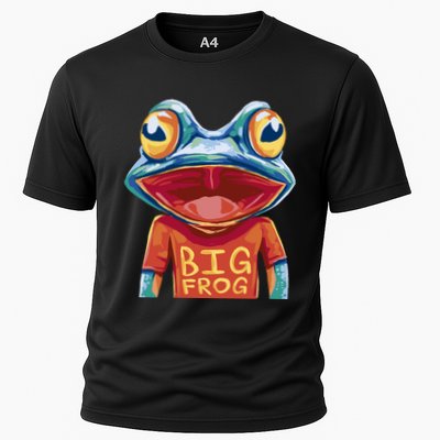 Happy Frog With Big Eyes Performance Shirt