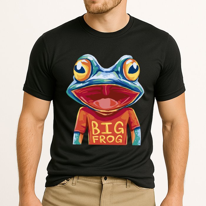 Happy Frog With Big Eyes Cooling Performance Crew T-Shirt
