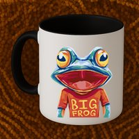 Happy Frog With Big Eyes Mug