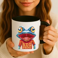 Happy Frog With Big Eyes Mug