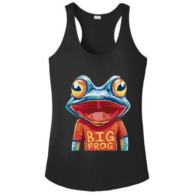 Happy Frog With Big Eyes Ladies PosiCharge Competitor Racerback Tank