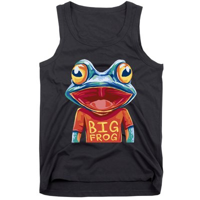 Happy Frog With Big Eyes Tank Top