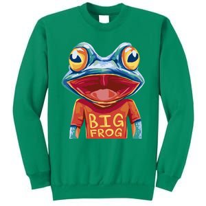 Happy Frog With Big Eyes Sweatshirt