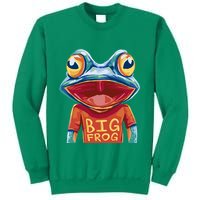 Happy Frog With Big Eyes Sweatshirt