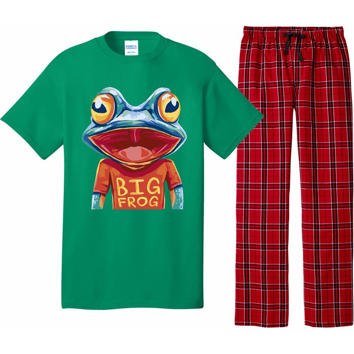 Happy Frog With Big Eyes Pajama Set