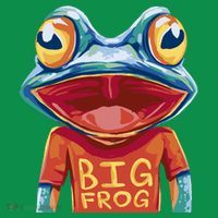 Happy Frog With Big Eyes Premium T-Shirt