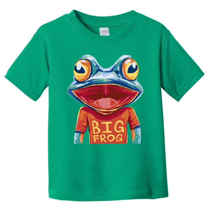 Happy Frog With Big Eyes Toddler T-Shirt