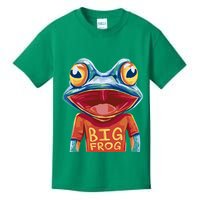 Happy Frog With Big Eyes Kids T-Shirt