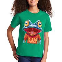 Happy Frog With Big Eyes Kids T-Shirt