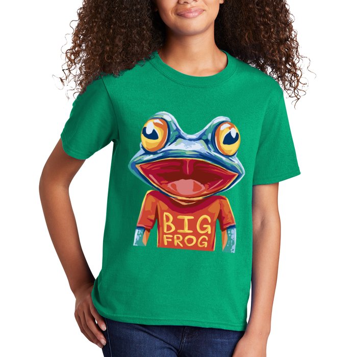 Happy Frog With Big Eyes Kids T-Shirt