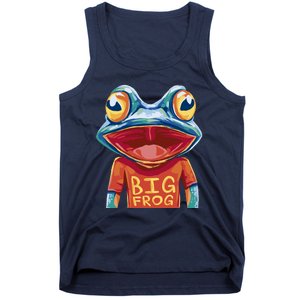 Happy Frog With Big Eyes Tank Top