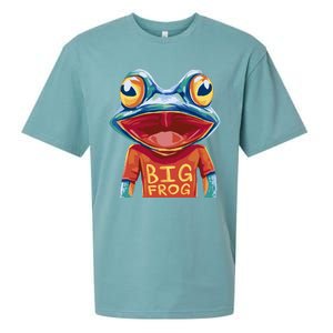 Happy Frog With Big Eyes Sueded Cloud Jersey T-Shirt