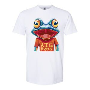 Happy Frog With Big Eyes Softstyle CVC T-Shirt