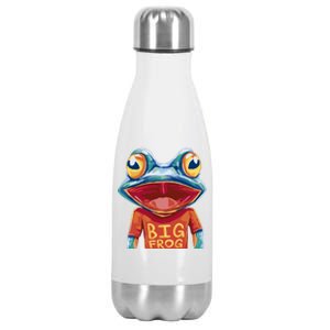 Happy Frog With Big Eyes Stainless Steel Insulated Water Bottle