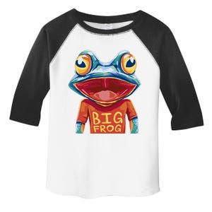 Happy Frog With Big Eyes Toddler Fine Jersey T-Shirt