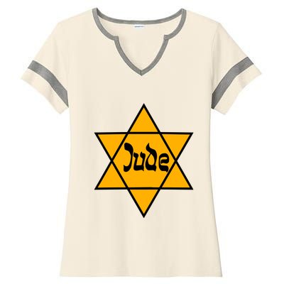 Hillel Fuld Wearing Dude Israel Star Ladies Halftime Notch Neck Tee