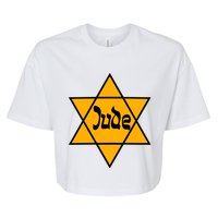 Hillel Fuld Wearing Dude Israel Star Bella+Canvas Jersey Crop Tee