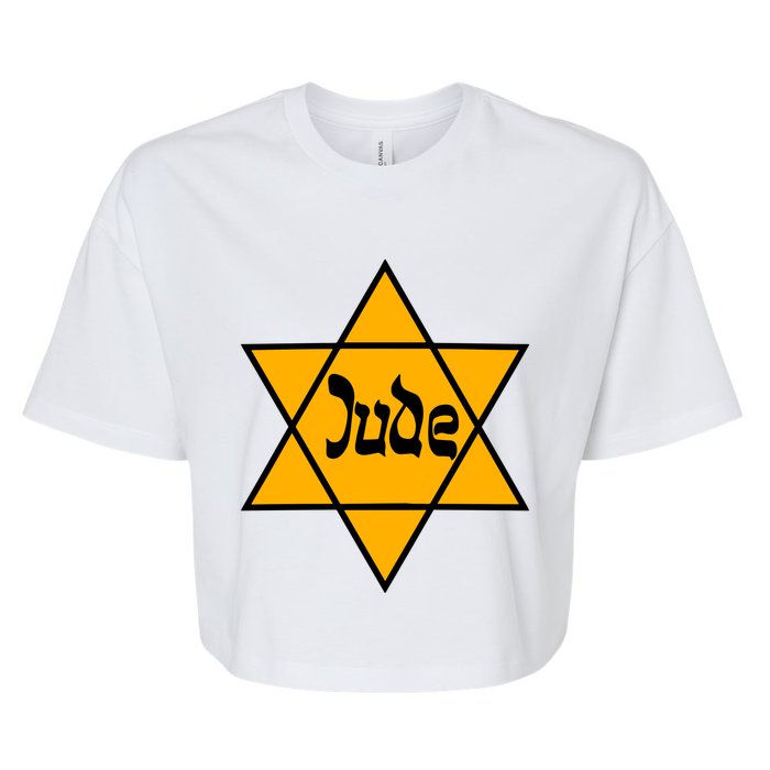 Hillel Fuld Wearing Dude Israel Star Bella+Canvas Jersey Crop Tee