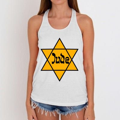 Hillel Fuld Wearing Dude Israel Star Women's Knotted Racerback Tank