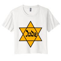 Hillel Fuld Wearing Dude Israel Star Women's Crop Top Tee