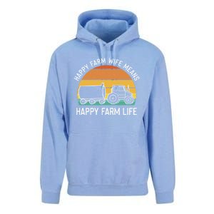 Happy Farm Wife Happy Farm Life Cool Gift Funny Farmer Meaningful Gift Unisex Surf Hoodie