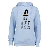 Halloween Funny Witch Up Witches Drunk Wine Beer Booze Gift Womens Funnel Neck Pullover Hood