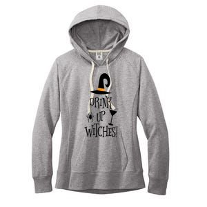 Halloween Funny Witch Up Witches Drunk Wine Beer Booze Gift Women's Fleece Hoodie