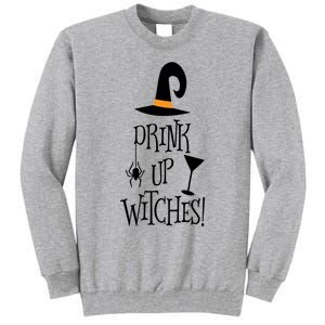 Halloween Funny Witch Up Witches Drunk Wine Beer Booze Gift Tall Sweatshirt