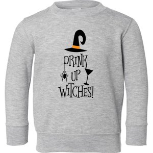 Halloween Funny Witch Up Witches Drunk Wine Beer Booze Gift Toddler Sweatshirt